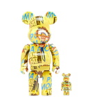 Medicom Andy Warhol × Jean-Michel Basquiat #3 Be@Rbrick in Multi 100%/400%