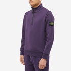 Stone Island Men's Garment Dyed Half Zip Sweat in Ink