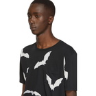 Saint Laurent Black Bat Print T-Shirt