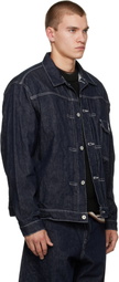 Comme des Garçons Homme Navy Reactive Denim Jacket