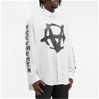 Vetements Men's Double Anarchy Shirt in White