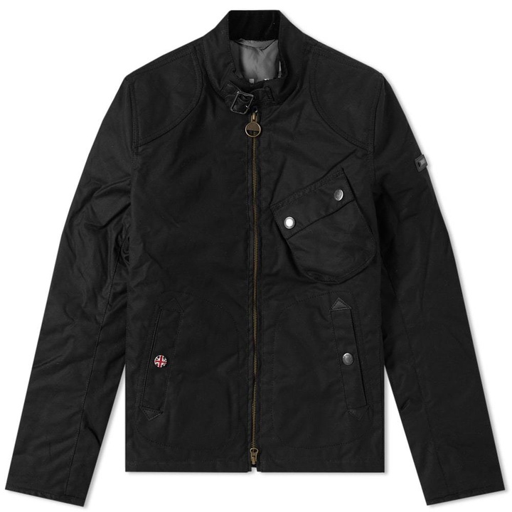 Photo: Barbour International Legion Wax Jacket Black