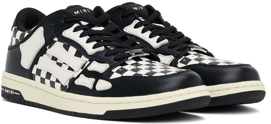 スニーカー AMIRI 'Checkered Skel Top Low' sneakers White/Black AMIRI Skel Top Low check-pattern Sneakers | Black | FARFETCH