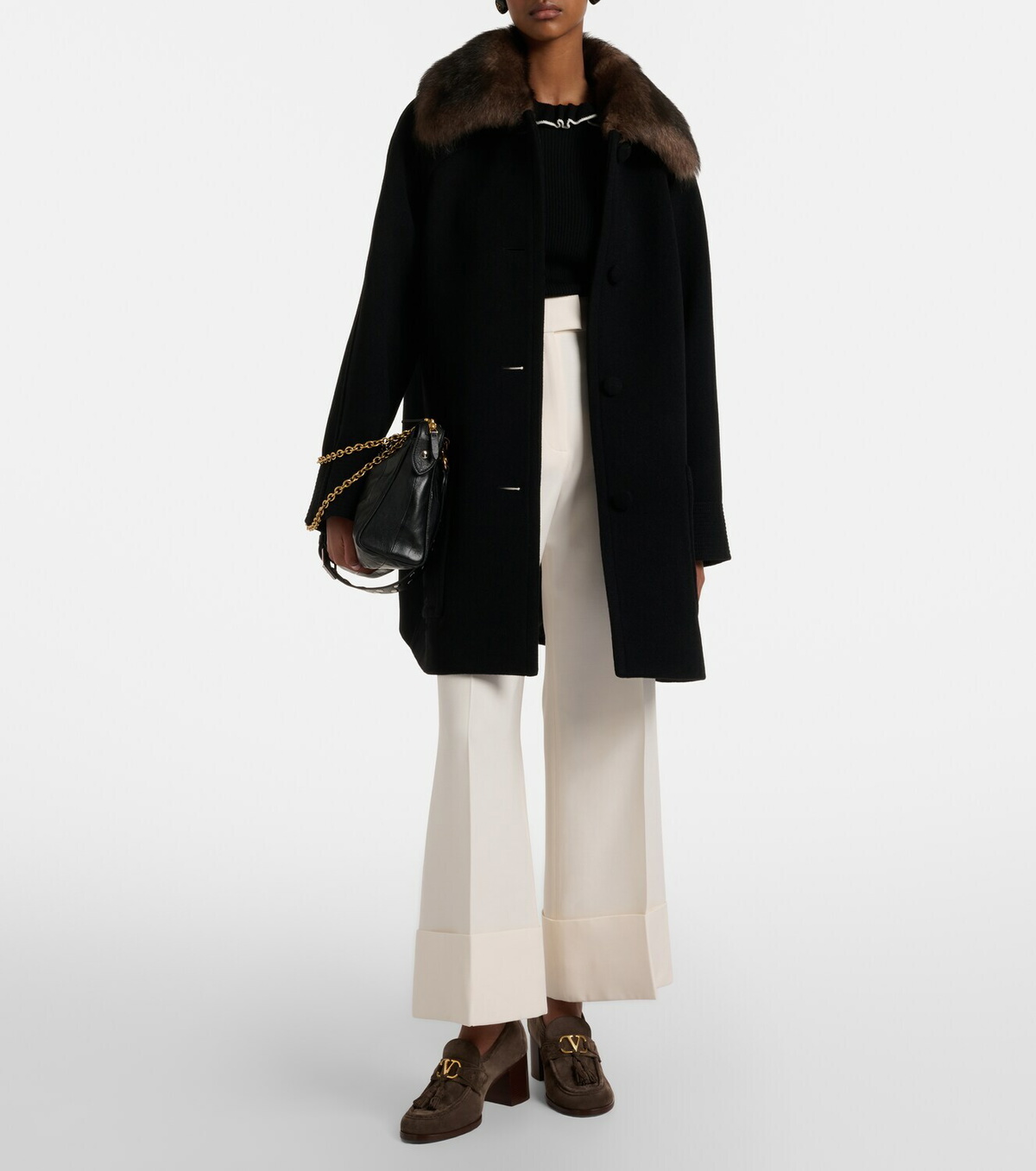 Valentino Garavani VLogo 60 suede loafer pumps