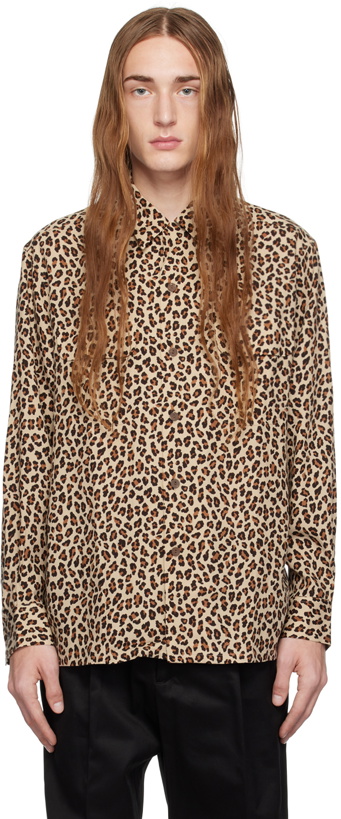 Photo: WACKO MARIA Beige Leopard Shirt