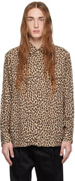 WACKO MARIA Beige Leopard Shirt