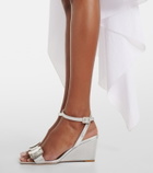 Roger Vivier Belle Vivier metallic leather sandals
