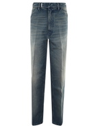 Random Identities Men Washed Denim Pants Woven