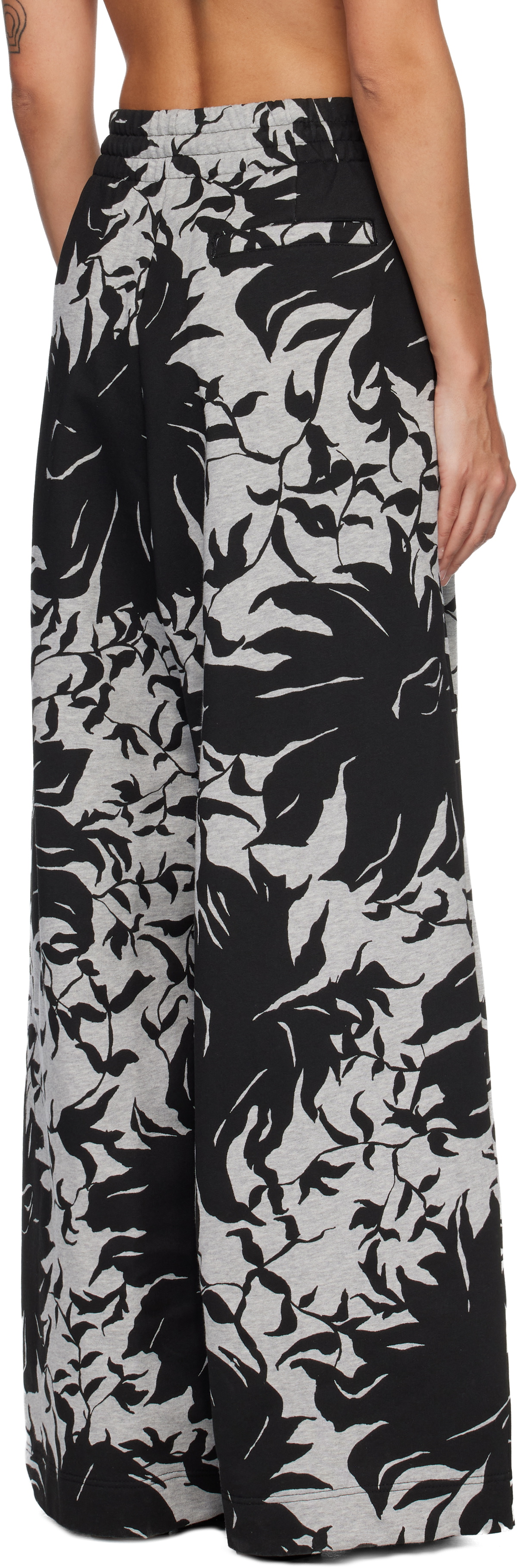 Dries Van Noten Black & White Loose Sweatpants