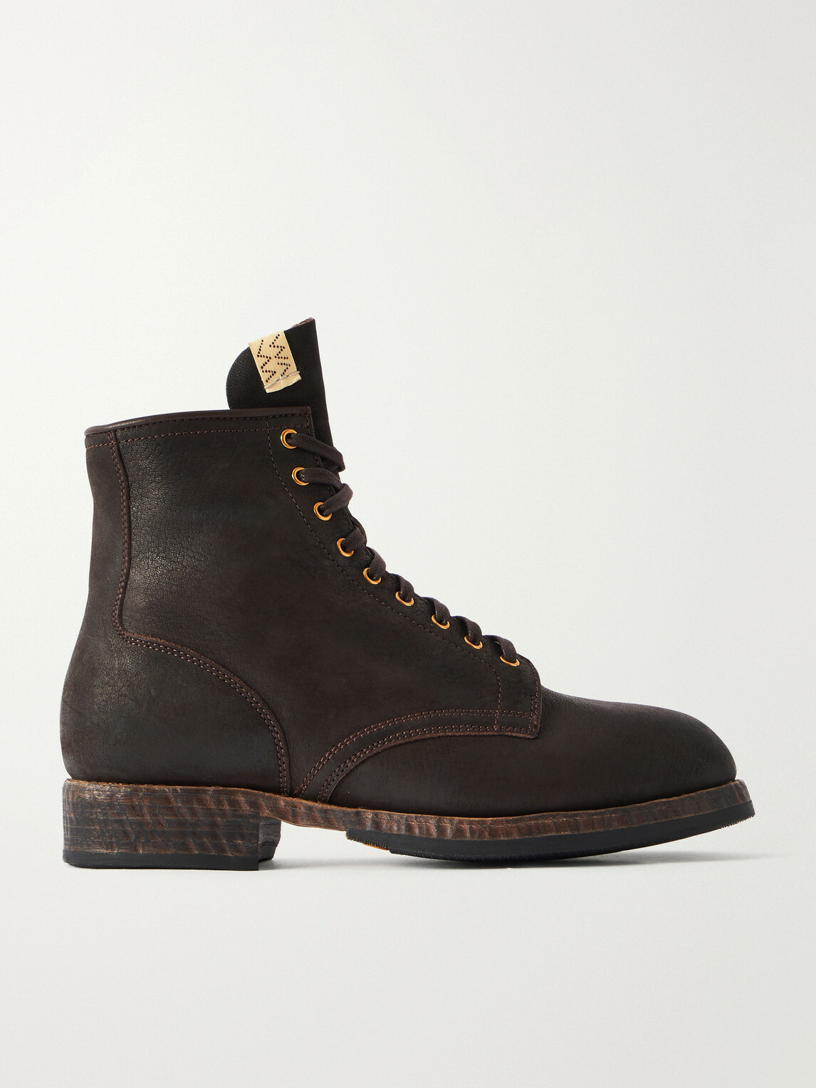 visvim BRIGADIER BOOTS M8.5 箱付 Visvim - Brigadier Leather Lace-Up Boots - Brown Visvim