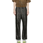 Needles Black Jacquard Bootcut Trousers