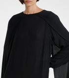 Plan C Georgette midi dress