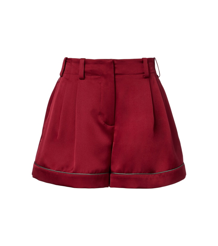 Photo: Givenchy Silk satin shorts