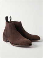 George Cleverley - Jason Suede Chelsea Boots - Brown