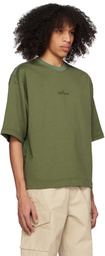 Stone Island Green Paneled T-Shirt