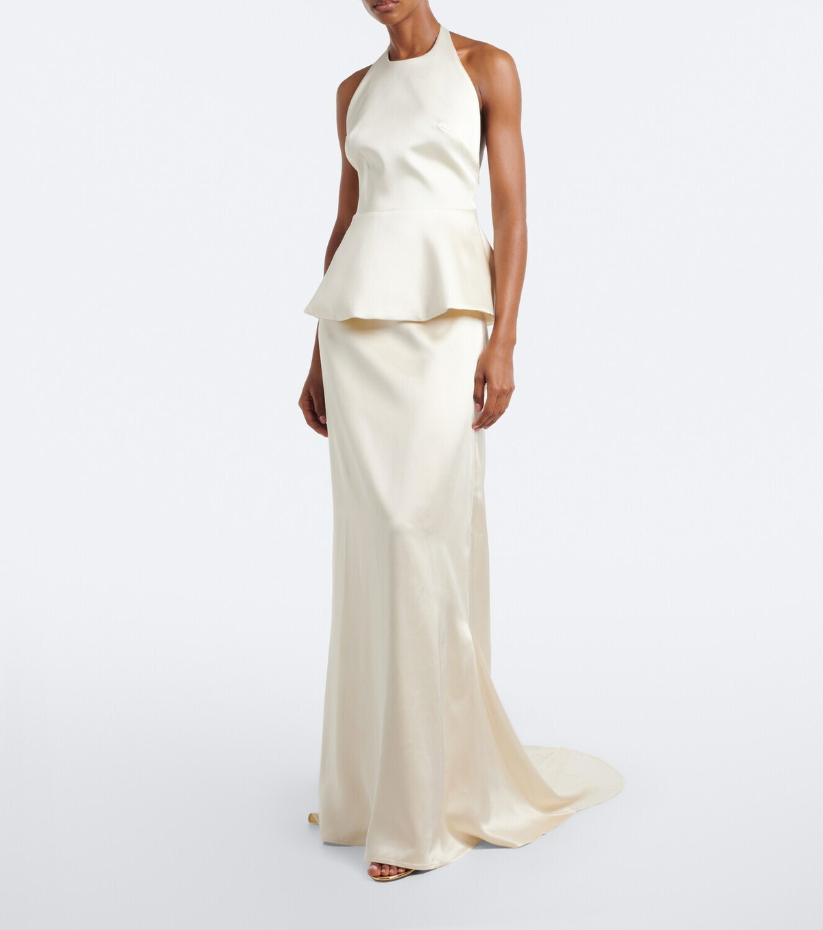 Róhe Bridal peplum satin gown