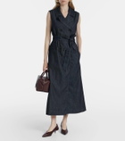 'S Max Mara Greta belted denim maxi dress