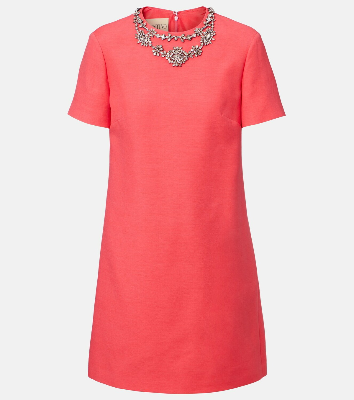 Valentino Crepe Couture embellished minidress