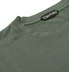 TOM FORD - Lyocell and Cotton-Blend Jersey T-Shirt - Green