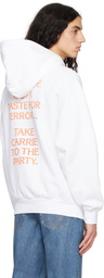 JW Anderson White Poster Print Hoodie