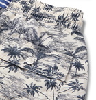 Atalaye - Celhaya Mid-Length Printed Swim Shorts - Blue