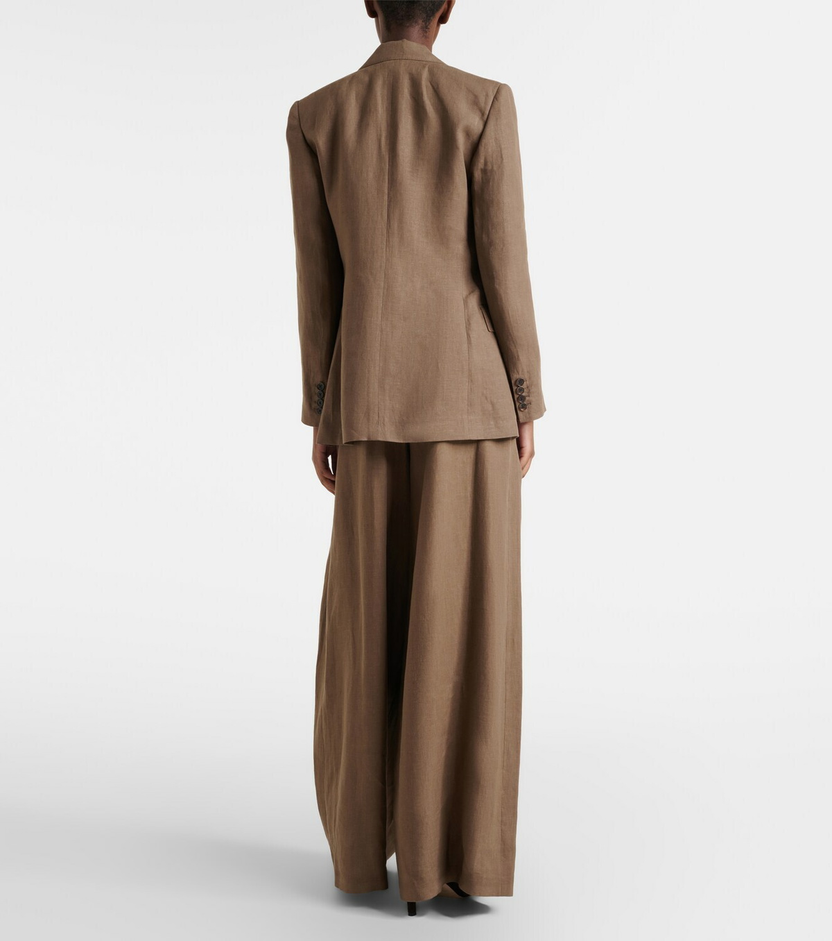 Ralph Lauren Collection Greer linen, cashmere, and silk wide-leg pants