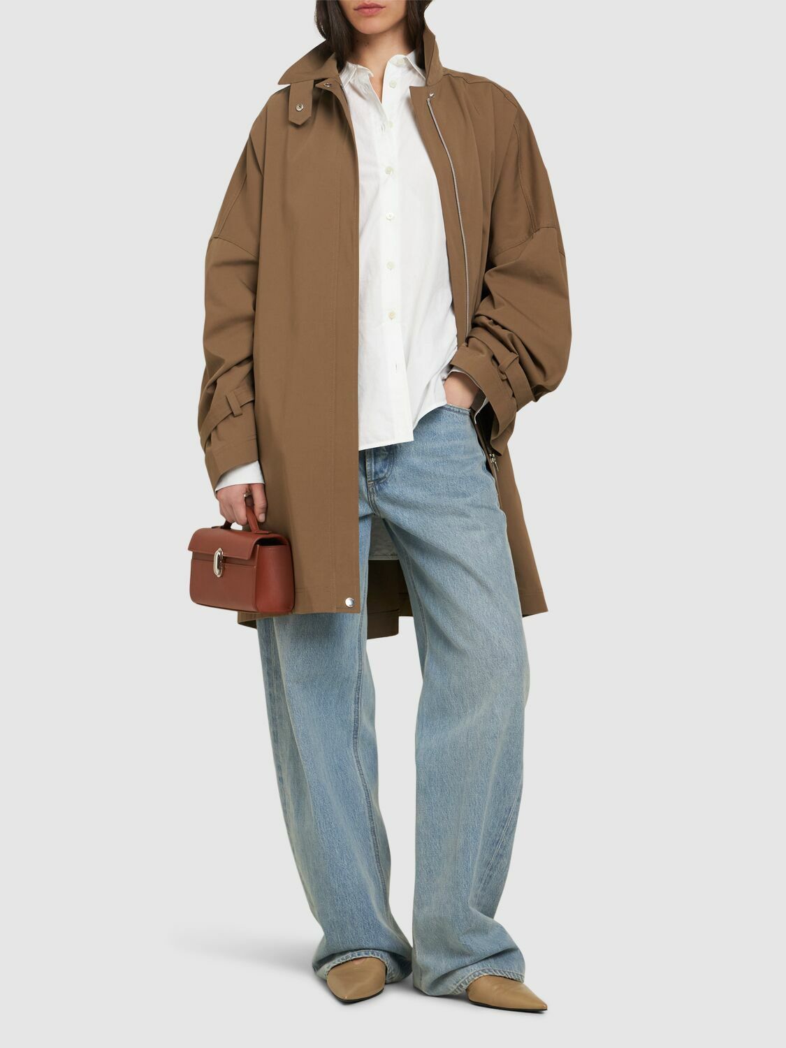 TOTEME Oversize Organic Cotton Trench Coat Toteme
