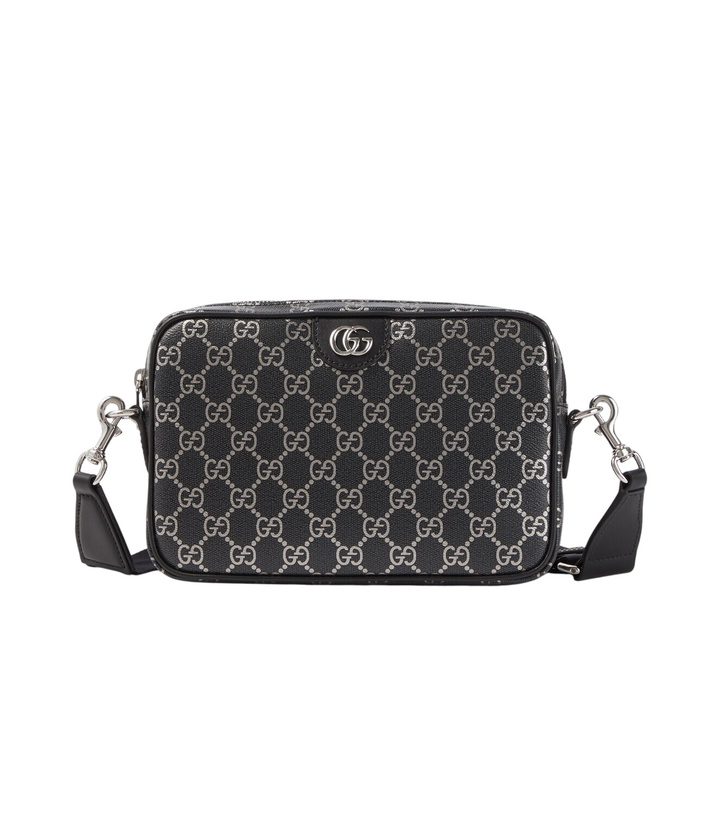 Photo: Gucci GG leather-trimmed shoulder bag