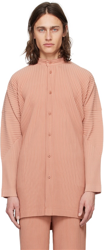 Photo: HOMME PLISSÉ ISSEY MIYAKE Pink Monthly Color March Shirt