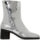 Maison Margiela Silver Tabi Mirror Boots