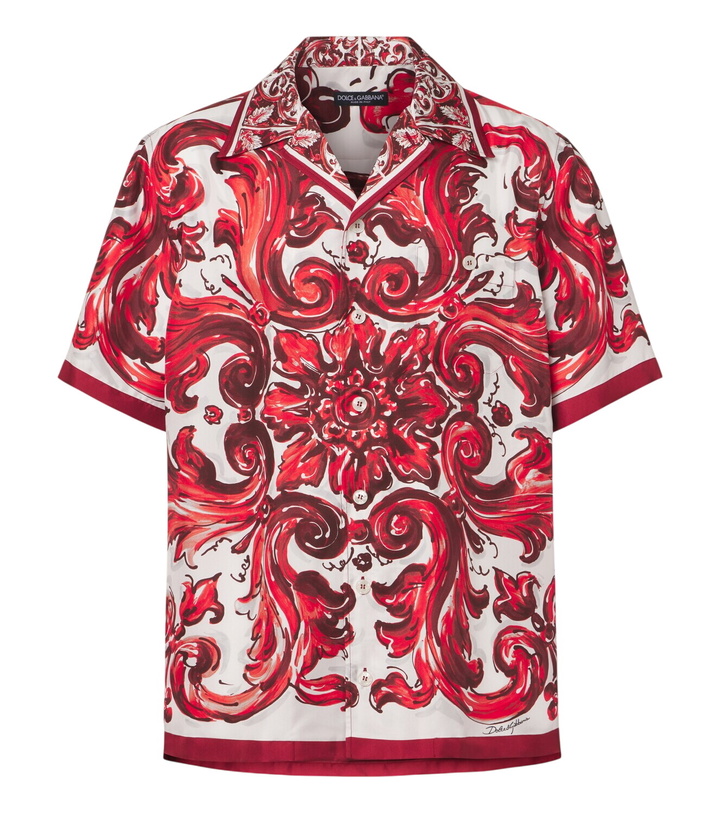 Photo: Dolce&Gabbana Majolica silk twill shirt