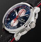 Baume & Mercier - Clifton Club Shelby Cobra Chronograph 44mm Stainless Steel and Leather Watch, Ref. No. 10343 - Blue