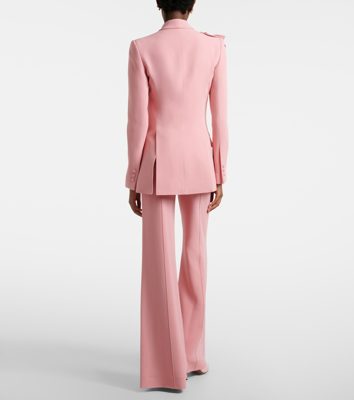 Elie Saab High-rise cady wide-leg pants