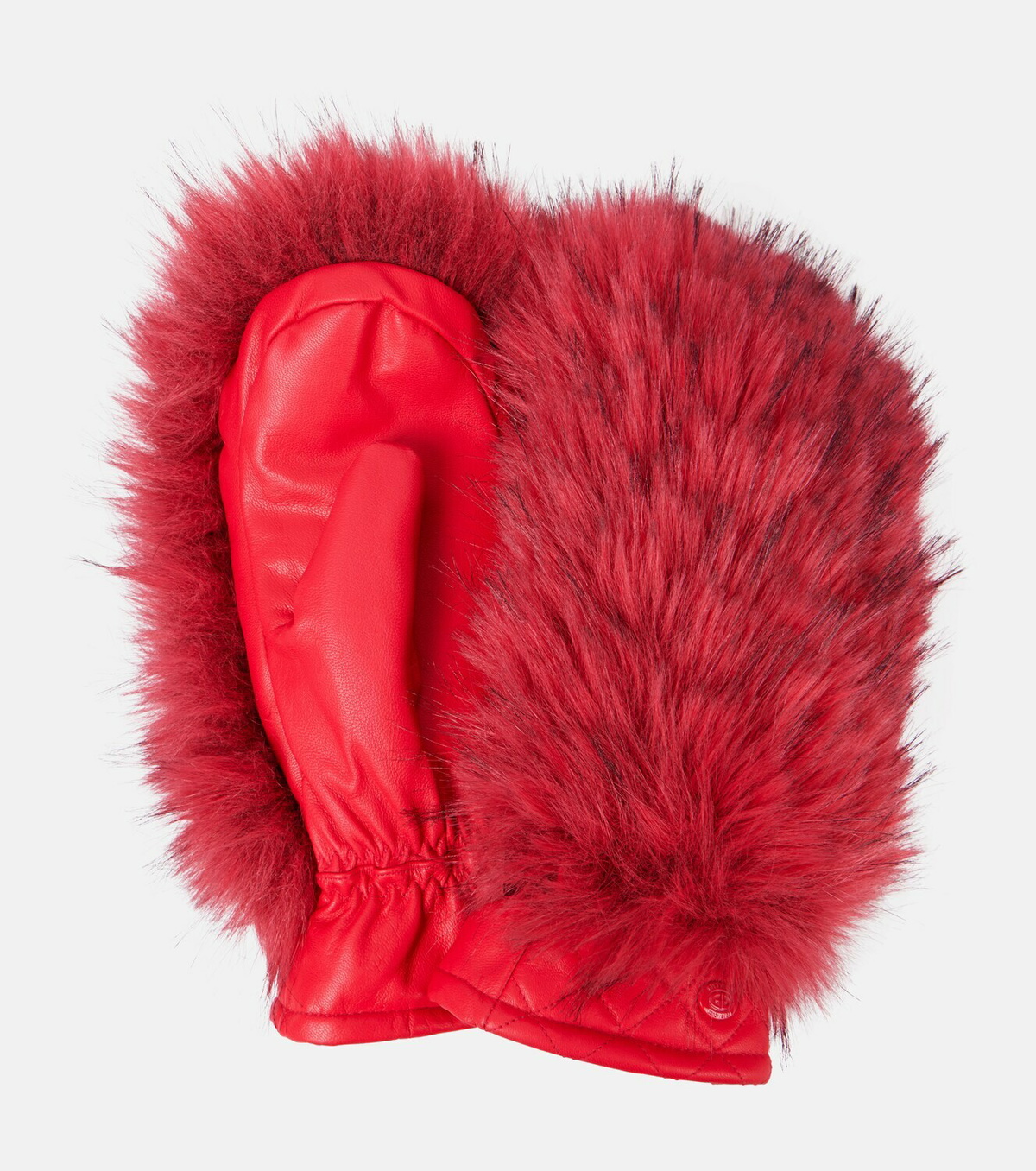 Goldbergh Hill faux fur-trimmed leather ski mittens