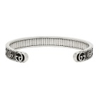 Gucci Silver GG Cuff Bracelet