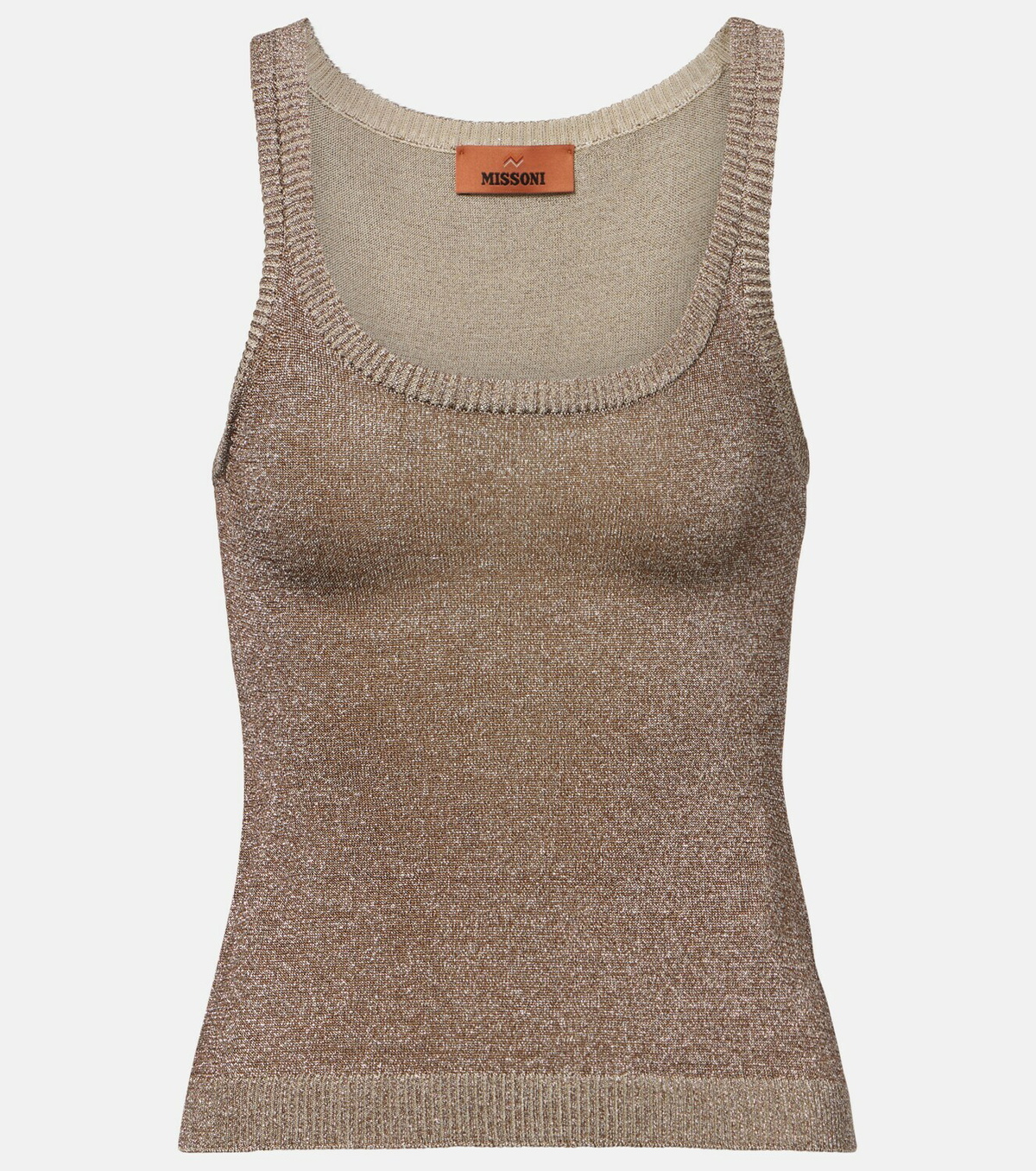 Missoni Knitted lamé tank top