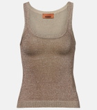 Missoni Knitted lamé tank top