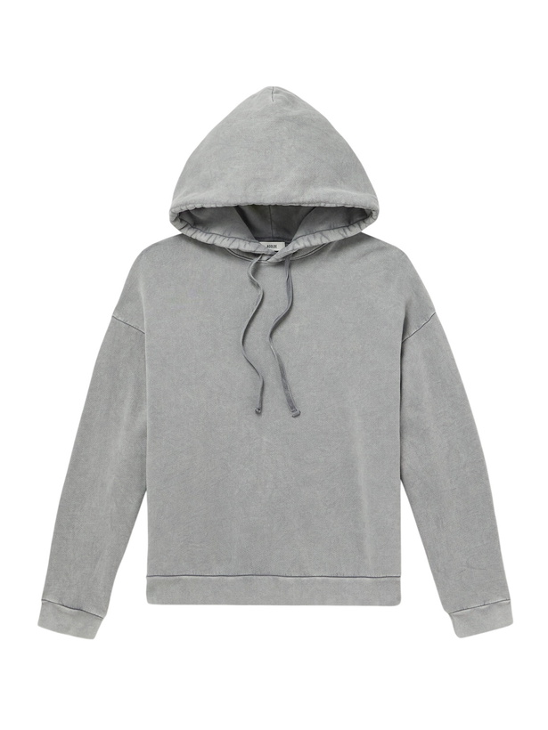 Photo: AGOLDE - Salford Cotton-Jersey Hoodie - Gray
