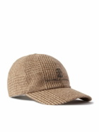 Brunello Cucinelli - Checked Wool-Blend Cap - Brown