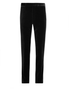 Ralph Lauren Purple label - Straight-Leg Cotton-Velvet Suit Trousers - Black