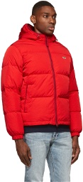 Lacoste Red Down Lightweight Puffer Jacket
