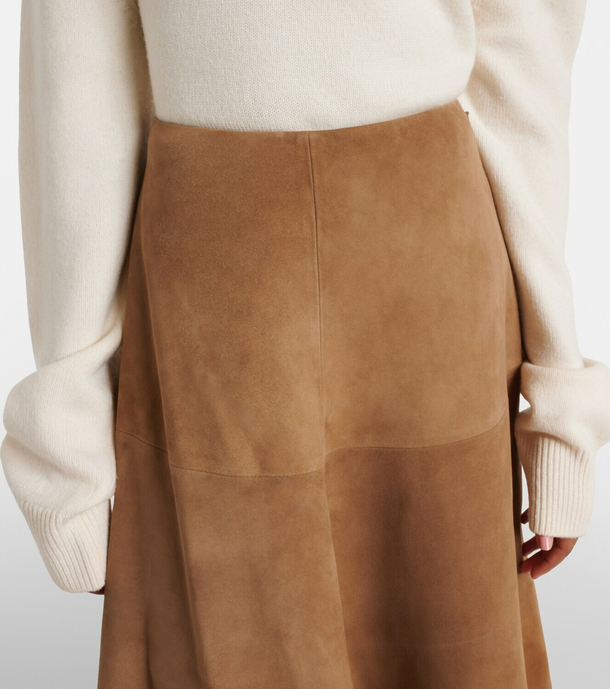 Altuzarra Varda suede midi skirt