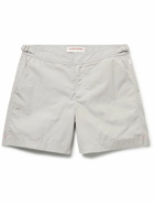 Orlebar Brown - Bulldog Straight-Leg Mid-Length Recycled Swim Shorts - Gray