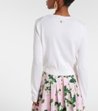 Carolina Herrera Cropped silk and cotton cardigan