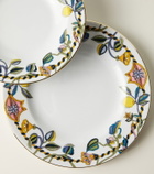 La DoubleJ Borboni White set of 2 porcelain dinner plates