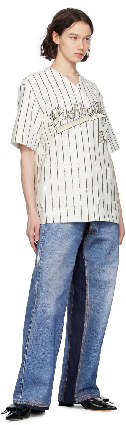 Pushbutton White Cubic Shirt 600075776wht main image 0