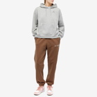 Air Jordan Women's Essential Fleece Popover Hoody in Dark Grey Heather/White