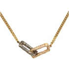 Pearls Before Swine SSENSE Exclusive Silver and Gold Double Link Pendant Necklace