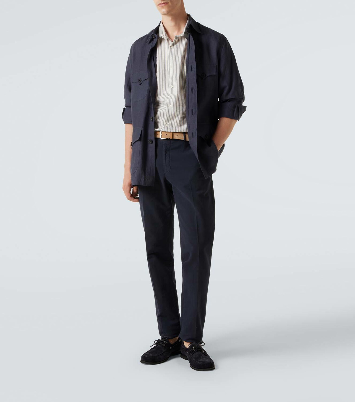 Gianvito Rossi Vandé suede boat shoes