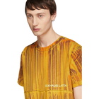 Eckhaus Latta Orange Dyed Lapped T-Shirt